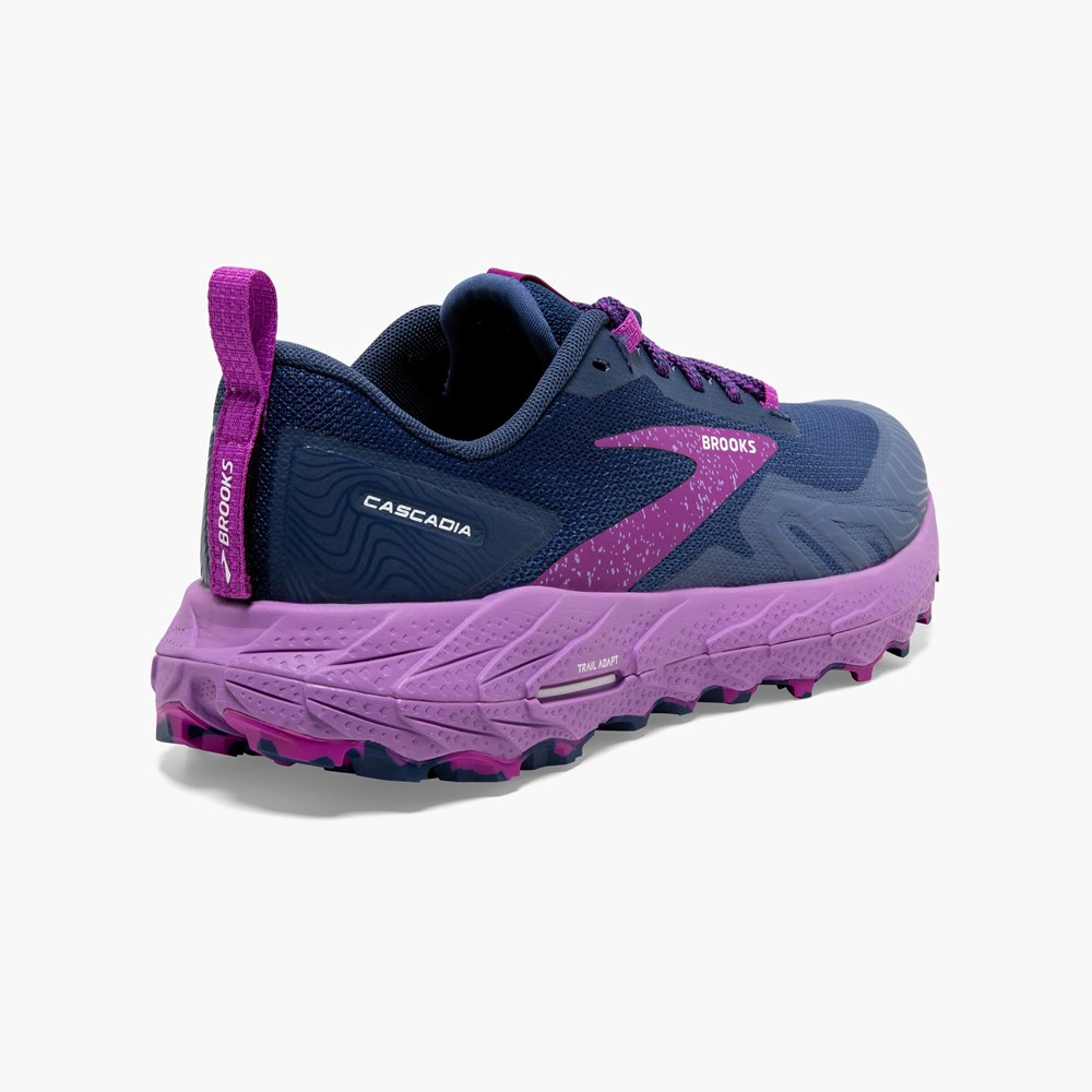 Chaussure Trail Running Brooks Cascadia 17 Citron Noir Femme | HMM-3676546